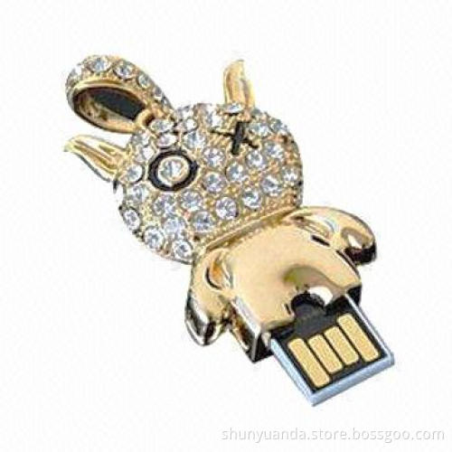 Jewelry USB Flash Drive with Plug-and-Play Function